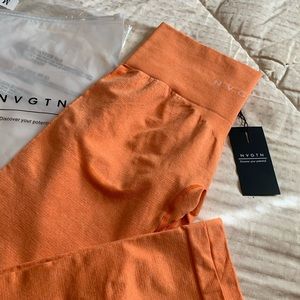 Nvgtn orange sherbet seamless leggings